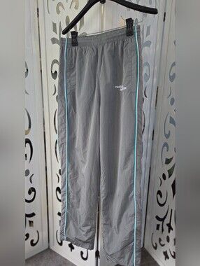 Dua Lipa Radical Optimism Tour Track Pants XS Grey Nylon Windbreaker Pants Nwot